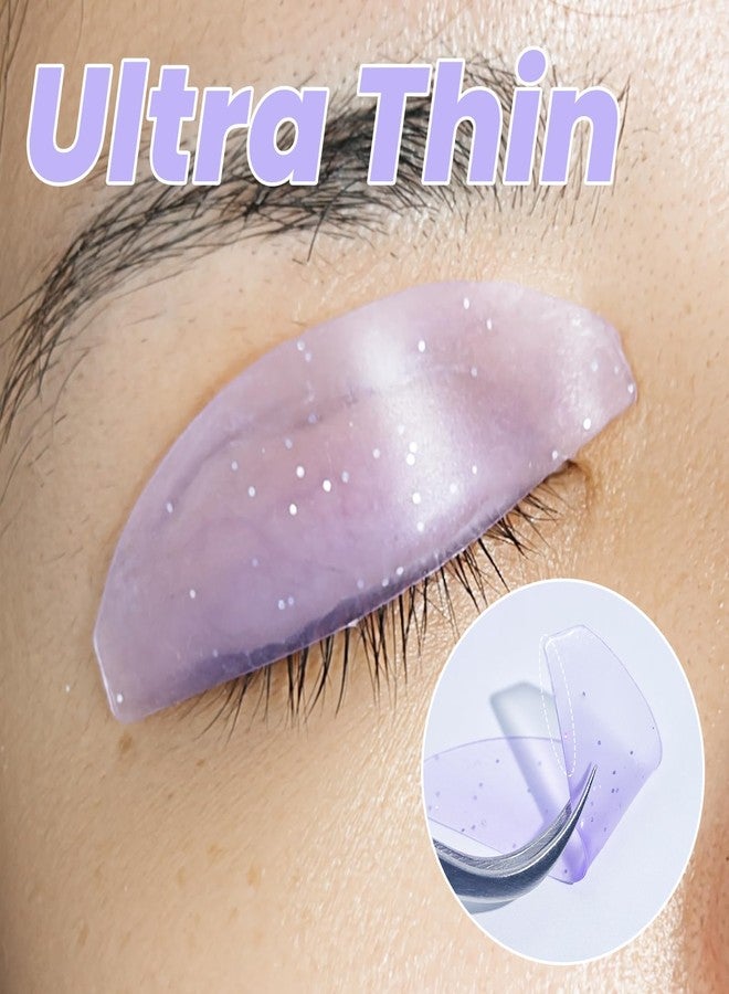 پيرمانيا PERMANIA Flat Shields، وسادة رفع الرموش الكورية الرقيقة رقم 1 لتنعيم الرموش للاستخدام في الصالونات، قضبان مسطحة (بنفسجي) - Image 3